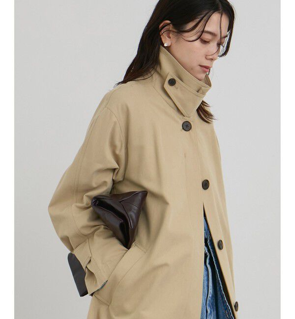 SALON adam et rope'「【WEB限定】エフォートレスステンカラーコート / スタンドカラー」|トレンチコート|