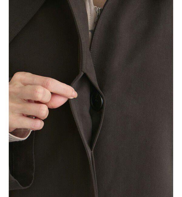 SALON adam et rope'「【WEB限定】エフォートレスステンカラーコート / スタンドカラー」|トレンチコート|