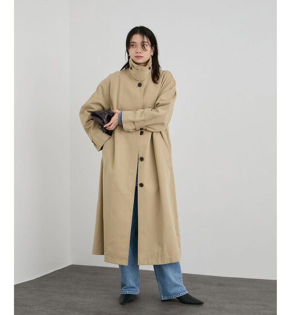 SALON adam et rope'「【WEB限定】エフォートレスステンカラーコート / スタンドカラー」|トレンチコート|