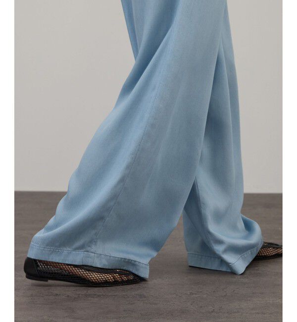 SALON adam et rope'「デニムライクタックフォルムワイドパンツ / セットアップ対応」|チノ|