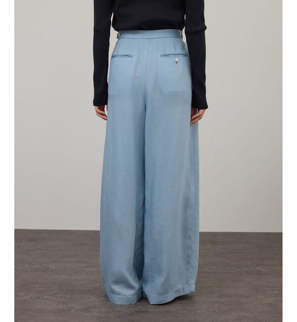 SALON adam et rope'「デニムライクタックフォルムワイドパンツ / セットアップ対応」|チノ|