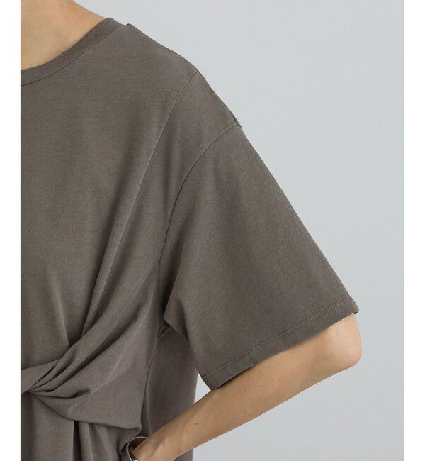 SALON adam et rope'「【WEB限定】ドライコットンツイストディテールワンピース」|ワンピース|