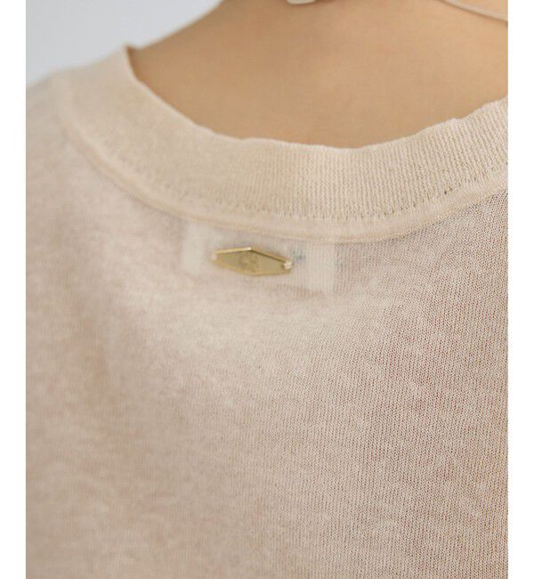 SALON adam et rope'「コットンリネンシアーVネックベスト」|ベスト・ジレ|