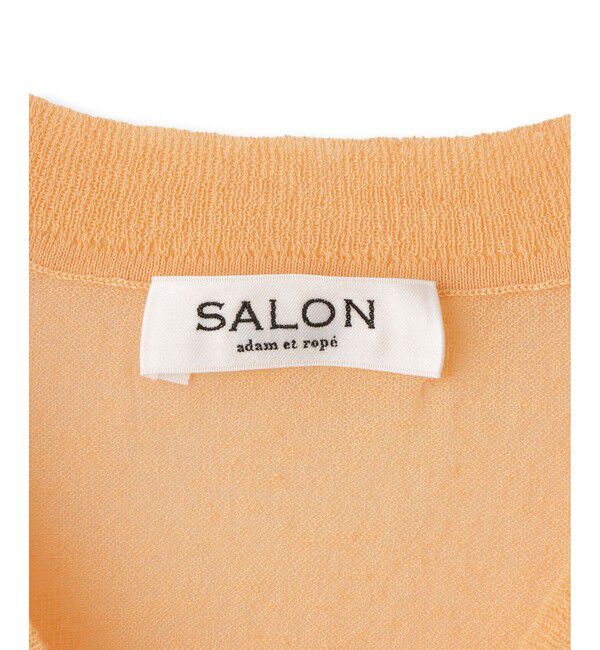 SALON adam et rope'「コットンリネンシアーVネックベスト」|ベスト・ジレ|
