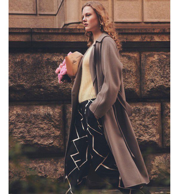 ROPE「モヘアシルク片畔ボートネックプルオーバー」|ニット・セーター|