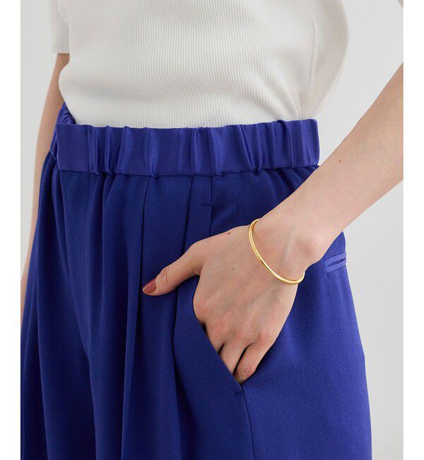 ROPE「ライトトリアセイージーワイドパンツ/セットアップ対応・イージーケア・」|チノ|