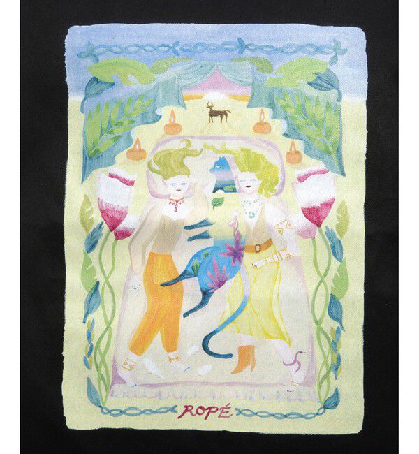 ROPE「【Kei Nagayama for ROPE'】イラスト入りトートバッグ【A4対応】」|トートバッグ|