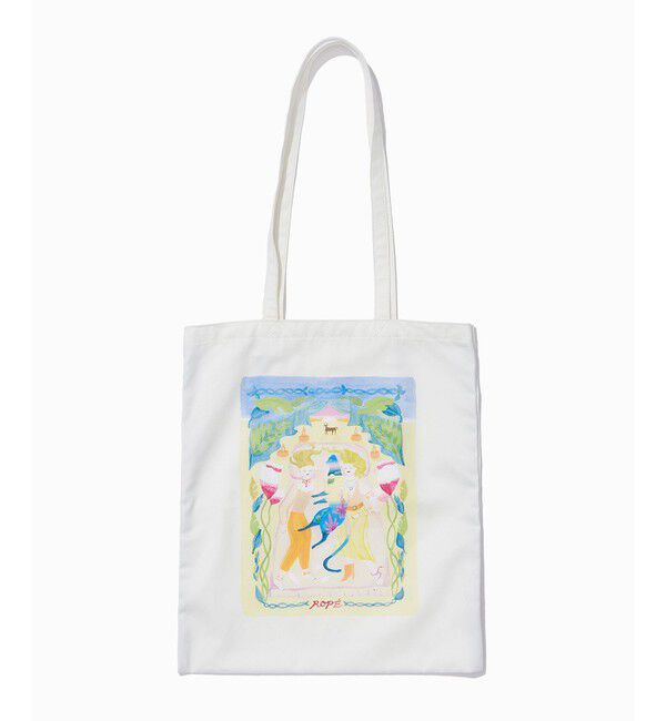 ROPE「【Kei Nagayama for ROPE'】イラスト入りトートバッグ【A4対応】」|トートバッグ|