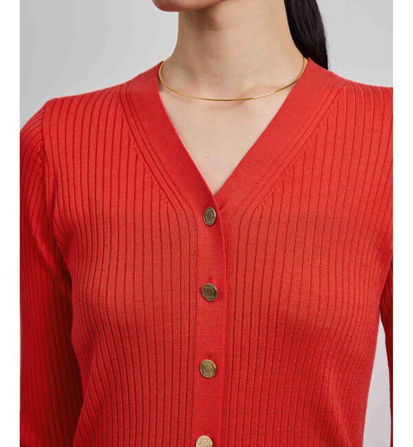 ROPE「ハイゲージワイドリブニットカーディガン」|カーディガン|