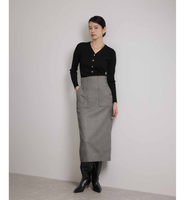 ROPE「ハイゲージワイドリブニットカーディガン」|カーディガン|