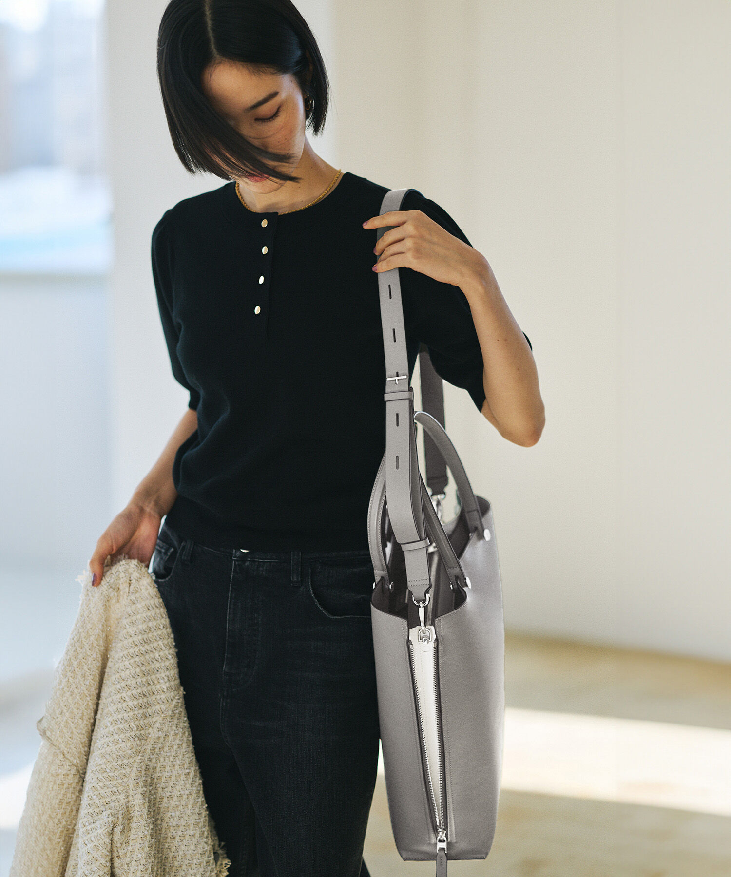 ROPE「【E'POR】Y BAG Large/A4対応・通勤・26SS」|トートバッグ|