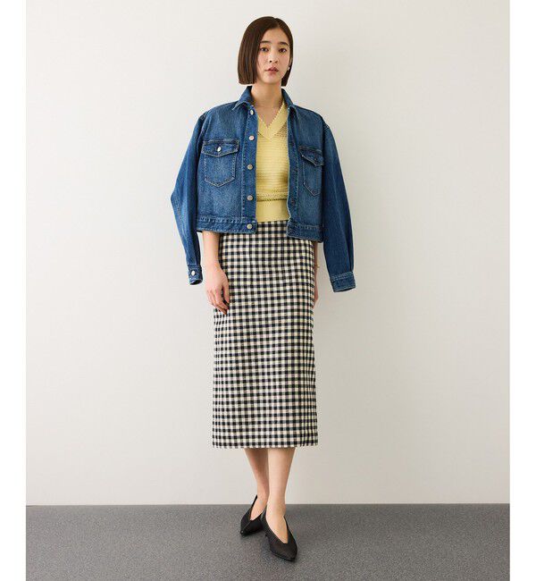 ROPE「ピンタックサマーノースリーブニット/イージーケア」|ニット・セーター|