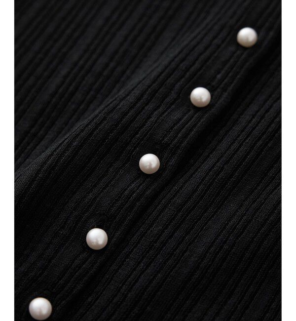 ROPE「シルクリネンポロ襟ニットカーディガン/イージーケア」|カーディガン|