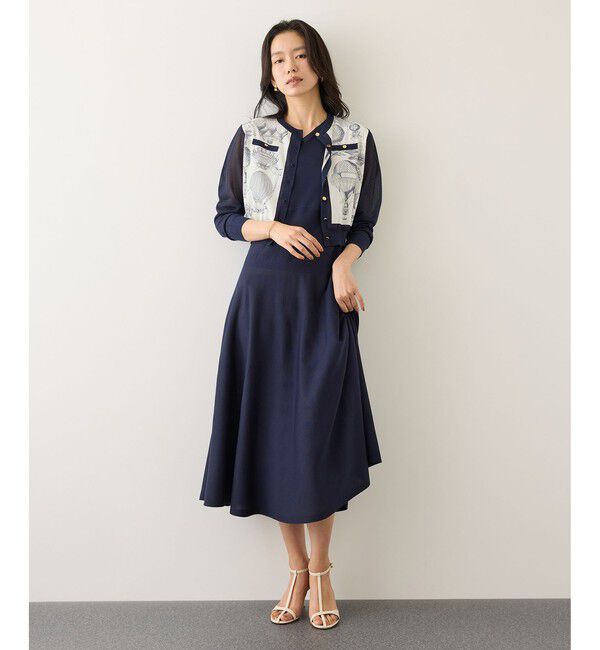 ROPE「LEVITA ニットワンピース/接触冷感・イージーケア」|ワンピース|