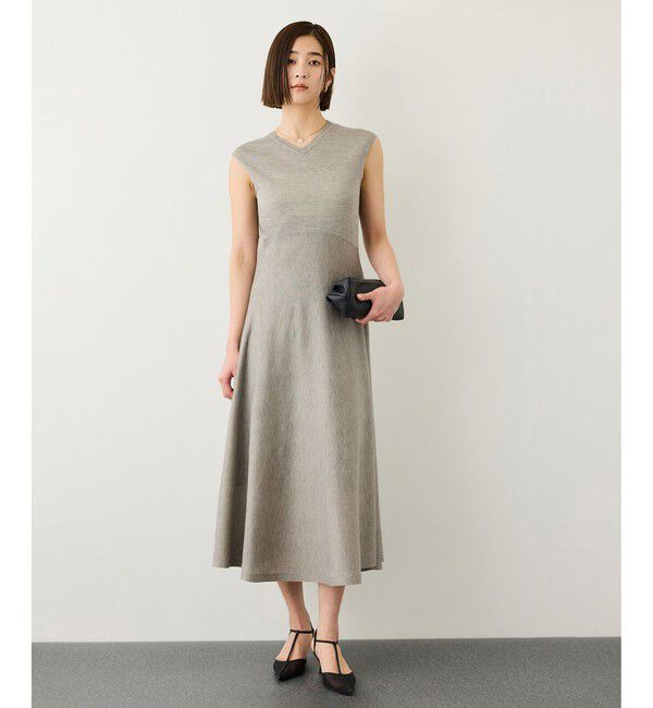 ROPE「LEVITA ニットワンピース/接触冷感・イージーケア」|ワンピース|