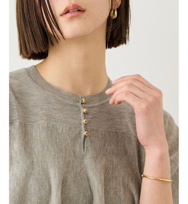 ROPE「LEVITA ティアードフリルニットプルーオーバー/接触冷感・イージーケア」|Tシャツ・カットソー|