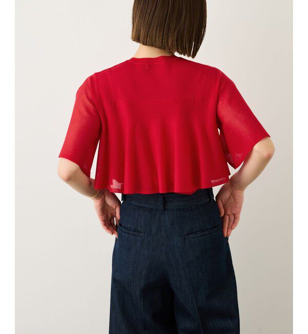 ROPE「LEVITA ティアードフリルニットプルーオーバー/接触冷感・イージーケア」|Tシャツ・カットソー|