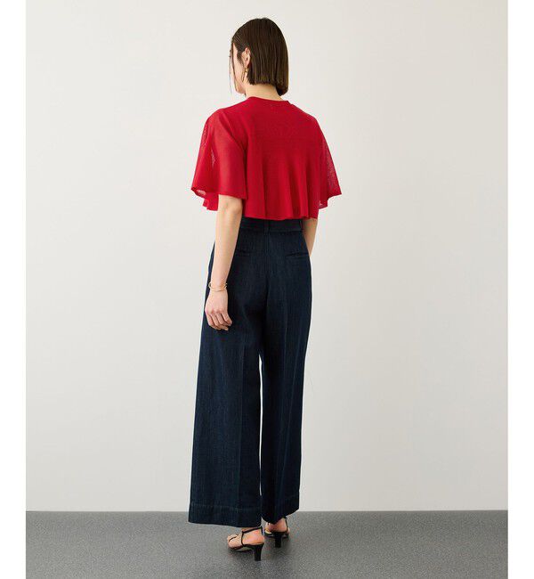 ROPE「LEVITA ティアードフリルニットプルーオーバー/接触冷感・イージーケア」|Tシャツ・カットソー|