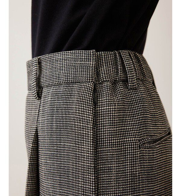 ROPE「カラミ織りワンタックワイドパンツ/セットアップ対応・イージーケア」|チノ|