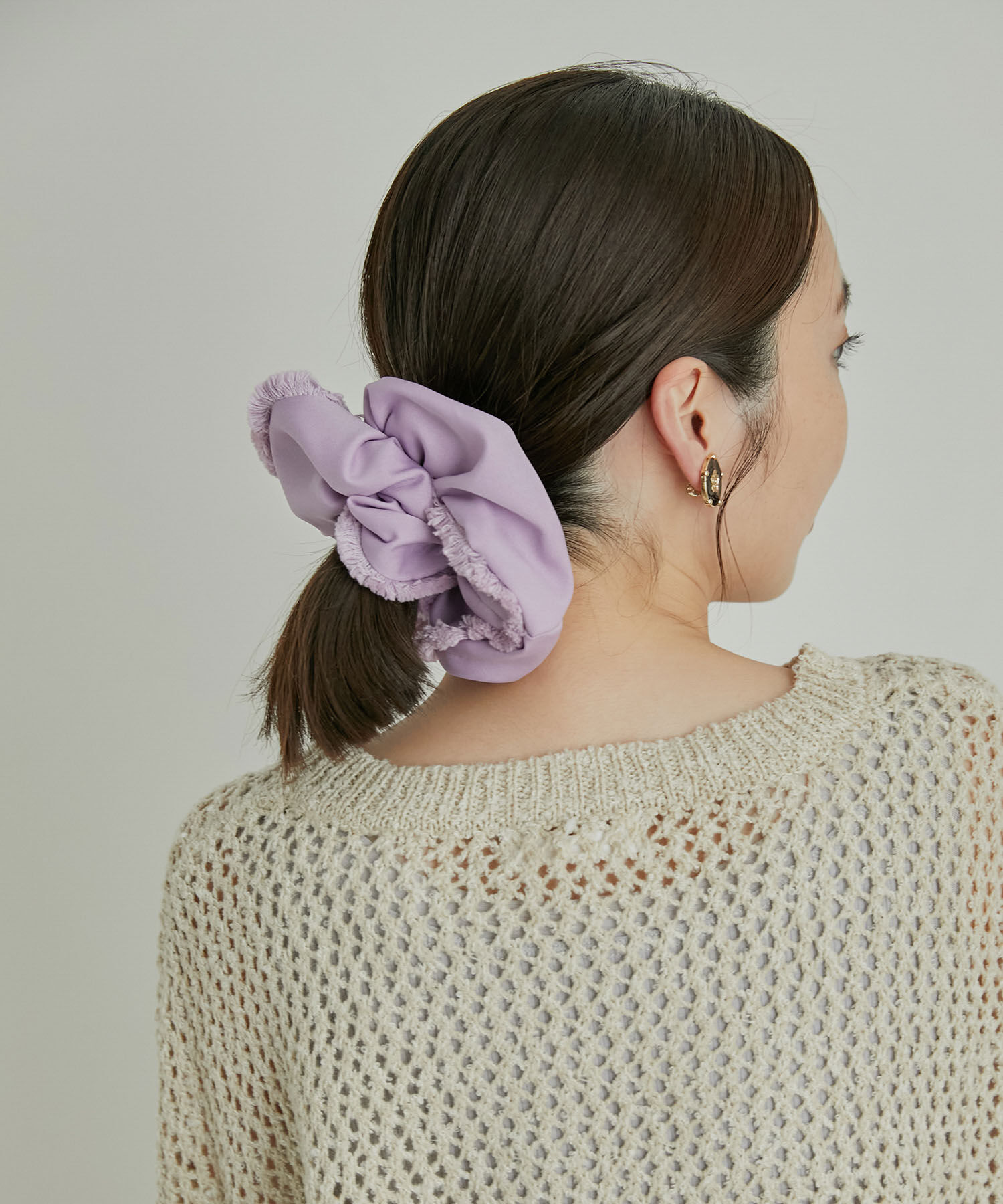 VIS「フリンジビッグシュシュ」|ヘアゴム・シュシュ|