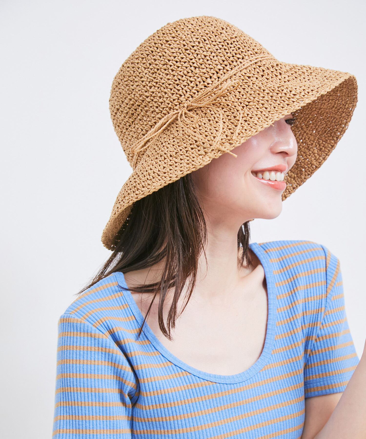 VIS「ナチュラル雑材ハット」|ハット|ベージュ(27)