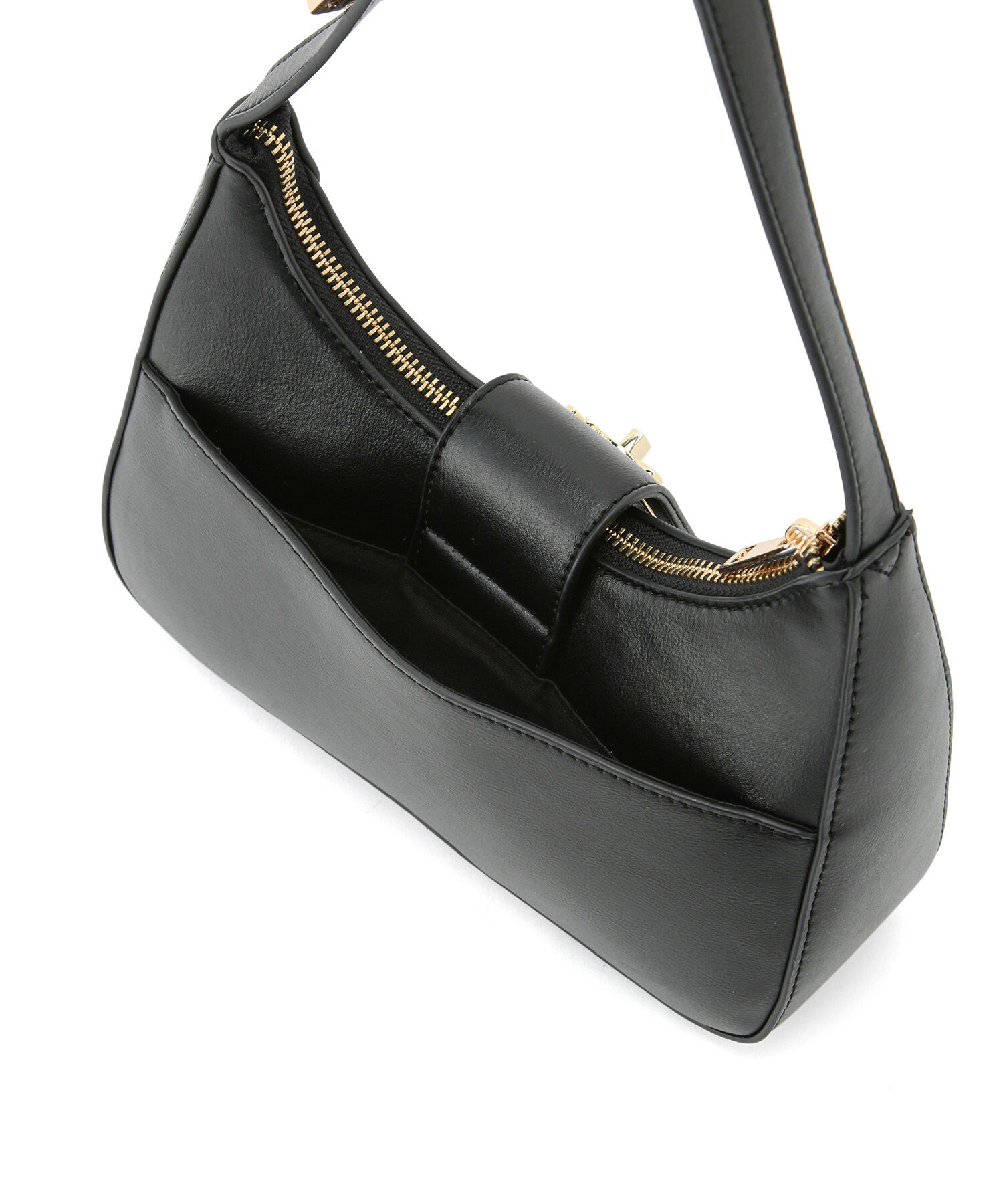 VIS「【ご好評につき追加生産】ハンドルリボンワンショルダーバッグ【180℃美人見え】」|ハンドバッグ|