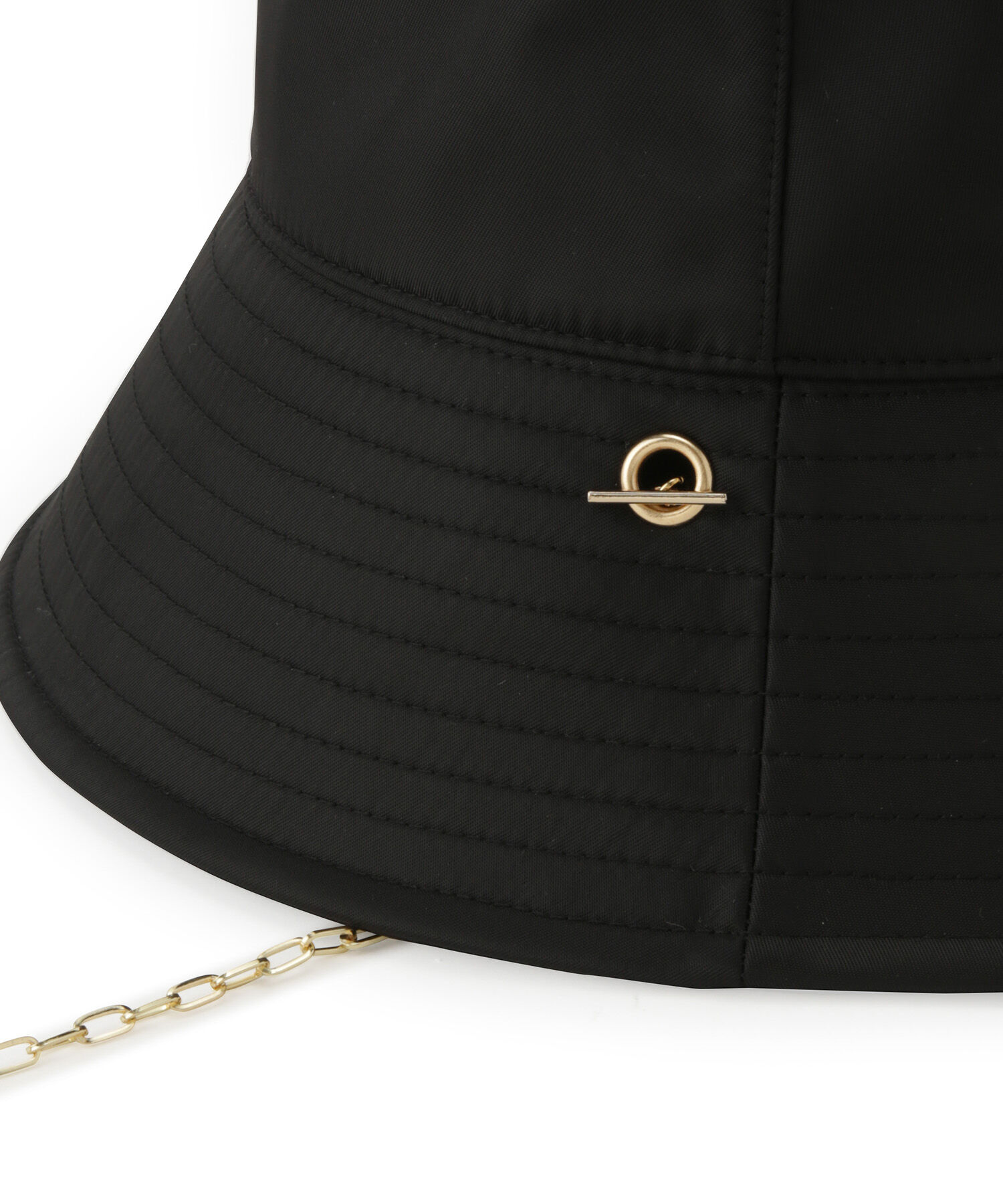 VIS「【吸水速乾】チェーン付つば広バケットハット」|ハット|