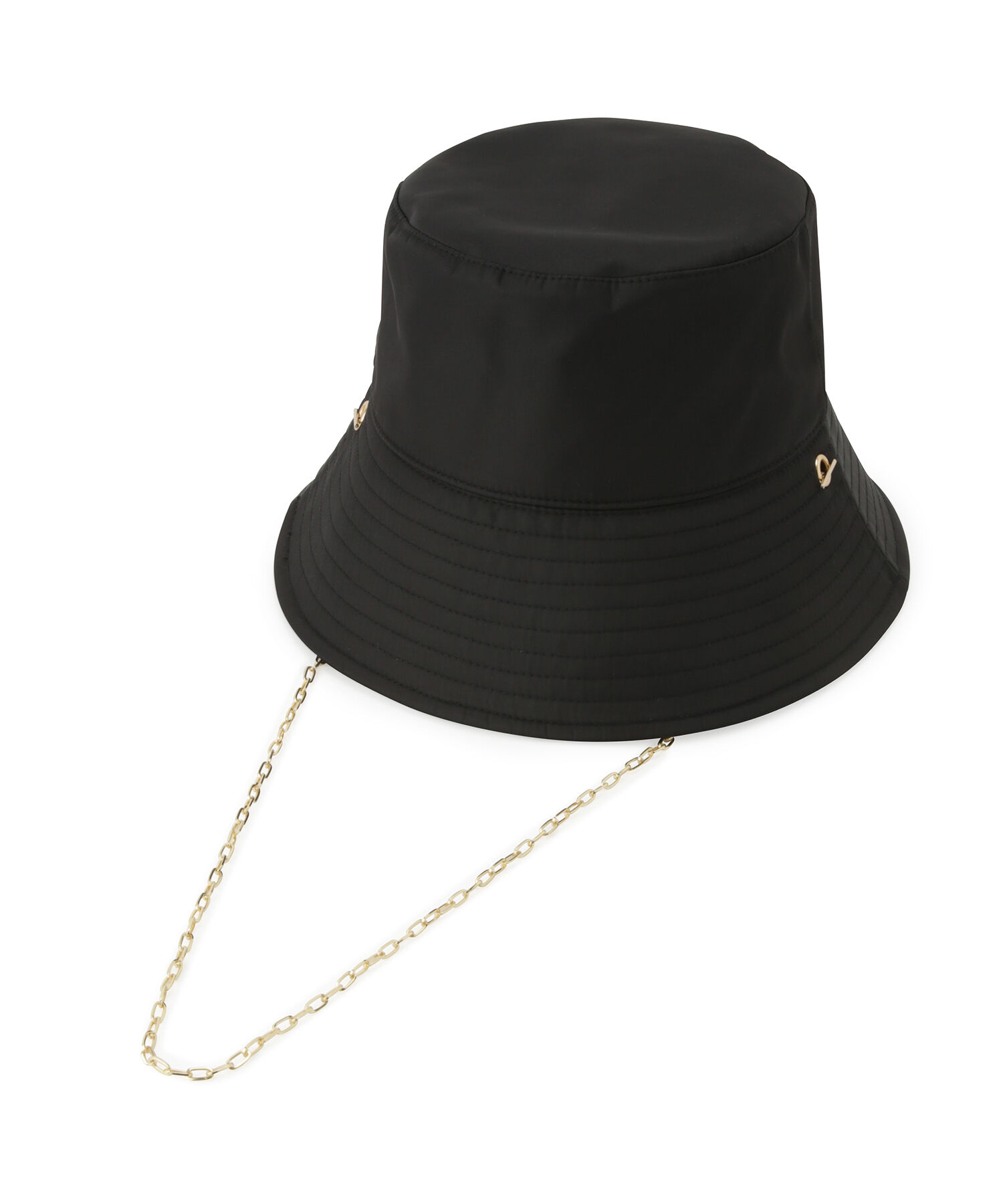 VIS「【吸水速乾】チェーン付つば広バケットハット」|ハット|