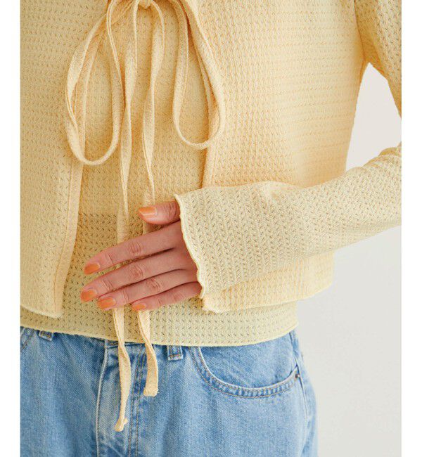 VIS「リボン使いアンサンブル」|カーディガン|