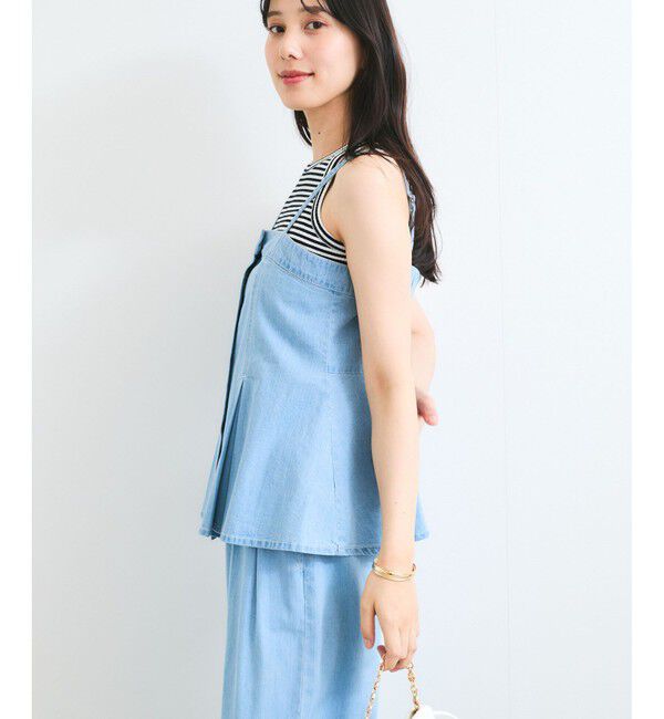 VIS「ライトオンスデニムビスチェ」|キャミソール|