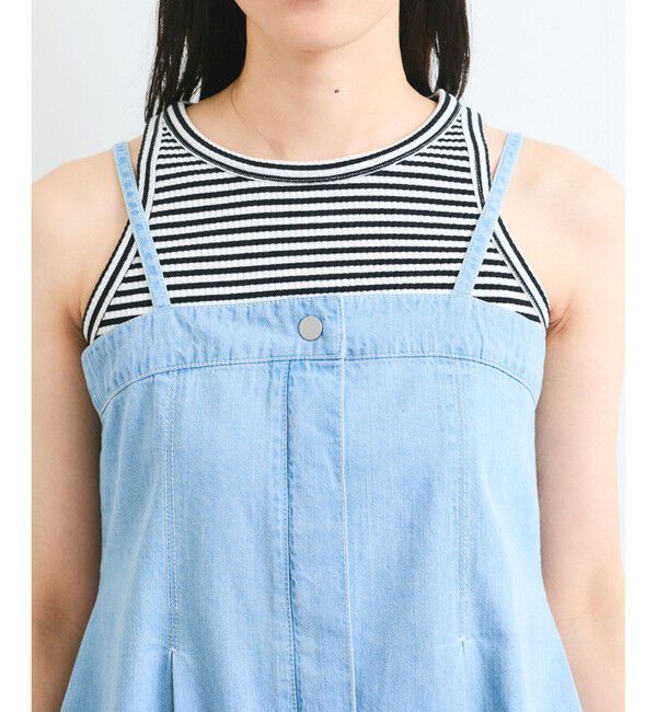 VIS「ライトオンスデニムビスチェ」|キャミソール|