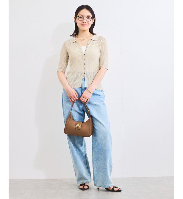 VIS「【180℃美人見え】ハンドルリボンワンショルダーバッグ」|ショルダー・メッセンジャー|