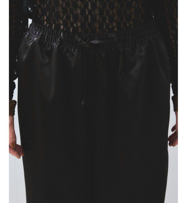 VIS「【WEB/一部店舗限定】配色サイドラインサテンイージーパンツ」|チノ|