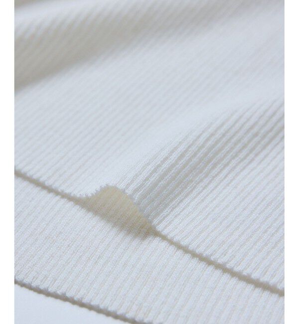 VIS「【WEB限定】【骨格で選べる2タイプ】オフショル風リボン半袖ニット」|ニット・セーター|