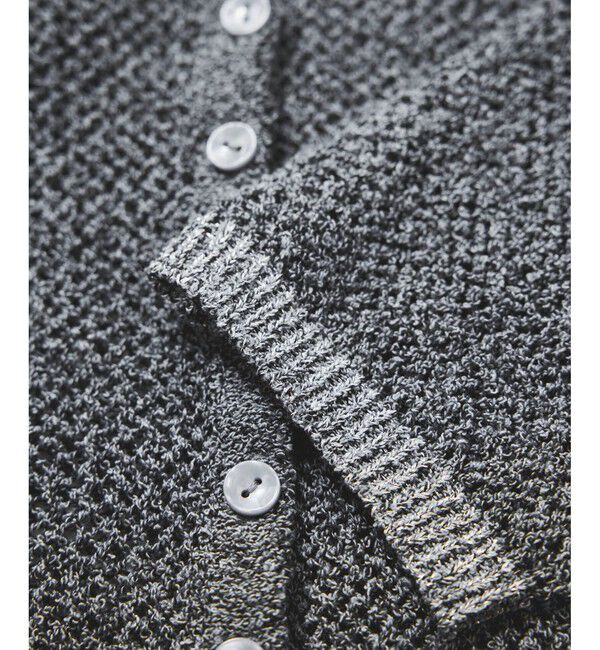 VIS「【WEB/一部店舗限定】配色ラメポロ襟カーディガン/美シルエット」|カーディガン|