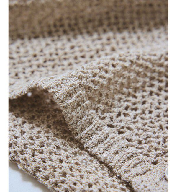 VIS「【WEB/一部店舗限定】配色ラメポロ襟カーディガン/美シルエット」|カーディガン|