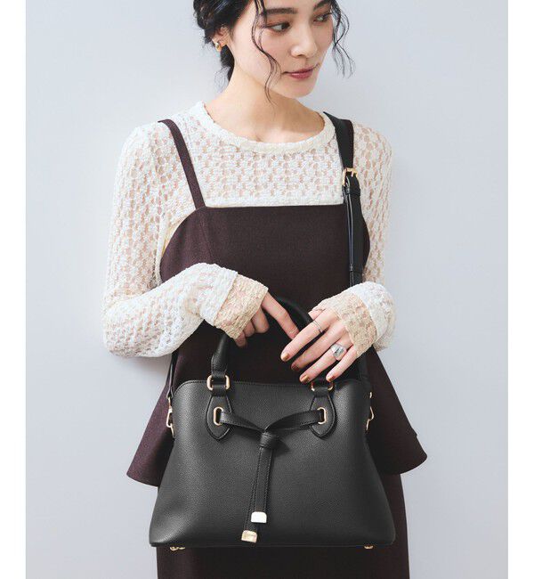 VIS「フロントタイ ブガッティ型ボストンバッグ/2WAY」|ボストンバッグ|