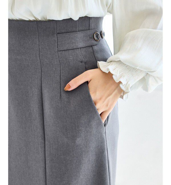 VIS「【美easy】ウーリッシュマーメイドスカート【セットアップ対応/洗える】」|スカート|