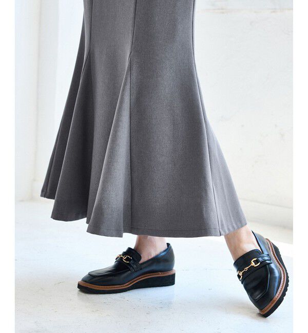 VIS「【美easy】ウーリッシュマーメイドスカート【セットアップ対応/洗える】」|スカート|