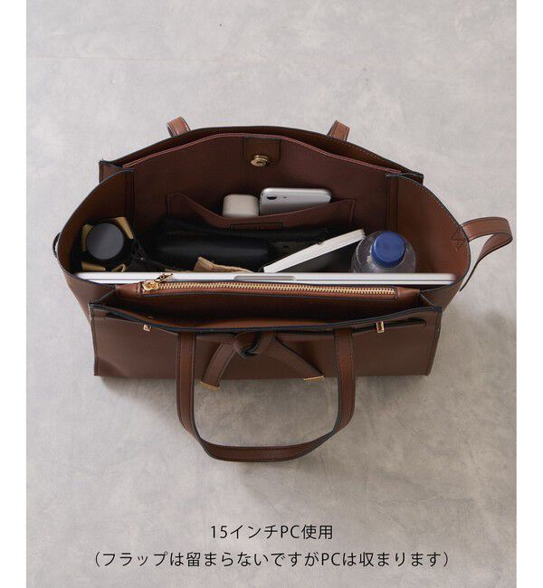 VIS「WEB限定追加【A4収納】フラップタイトートバッグ」|トートバッグ|