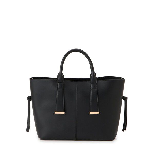 VIS「【復刻/WEB限定】【A4収納】ゴールド金具付きノットトートバッグ/通勤・通学対応」|トートバッグ|