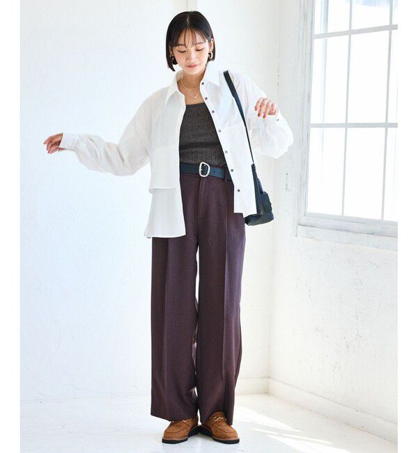 VIS「【前後2WAY】ケーブルニットタンクトップ」|タンクトップ|