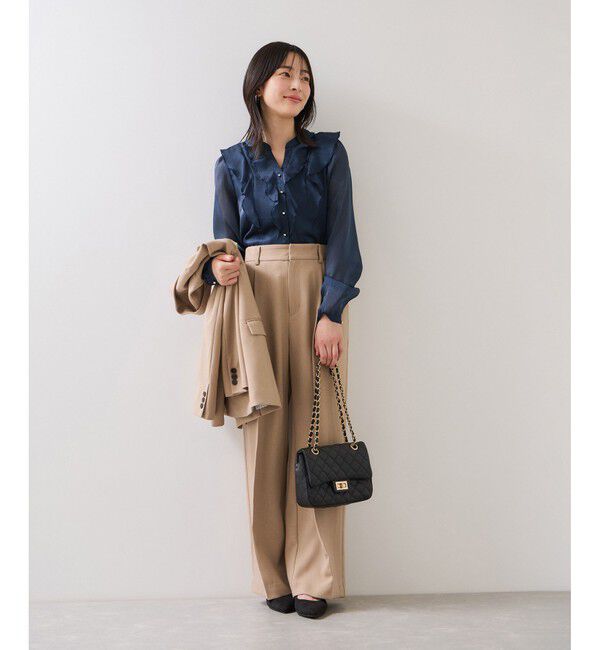 VIS「シアーラッフルブラウス/イージーケア」|シャツ・ブラウス|