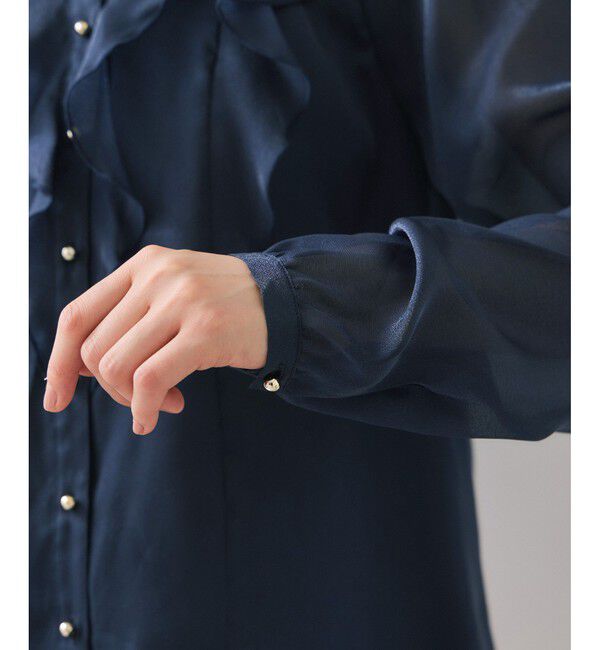 VIS「シアーラッフルブラウス/イージーケア」|シャツ・ブラウス|