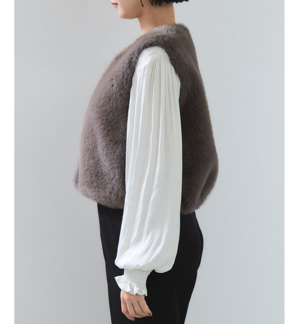 VIS「アソートファーショートベスト」|ベスト・ジレ|