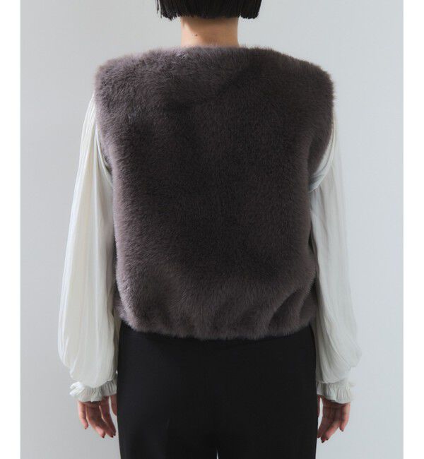 VIS「アソートファーショートベスト」|ベスト・ジレ|