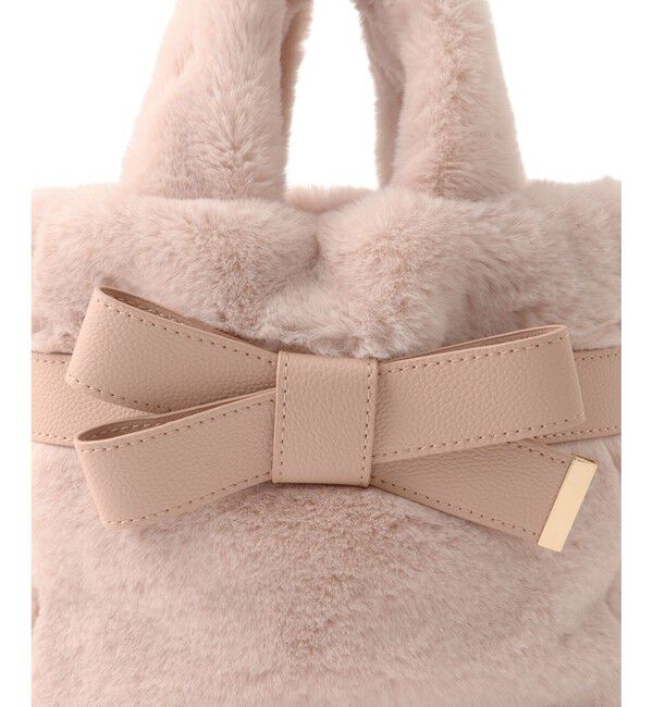 VIS「【2WAY】ファーリボントートバッグ」|トートバッグ|