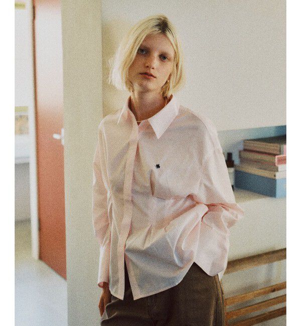 VIS「【POLOBCS】VIS別注ウエストタックフレアシャツ」|シャツ・ブラウス|