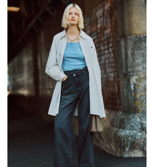 VIS「【POLO BCS】VIS別注ウエストタックフレアワンピース/WEB限定」|ワンピース|