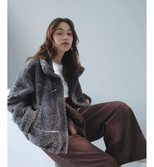 VIS「ジャガードボアブルゾン」|ブルゾン・スタジャン|